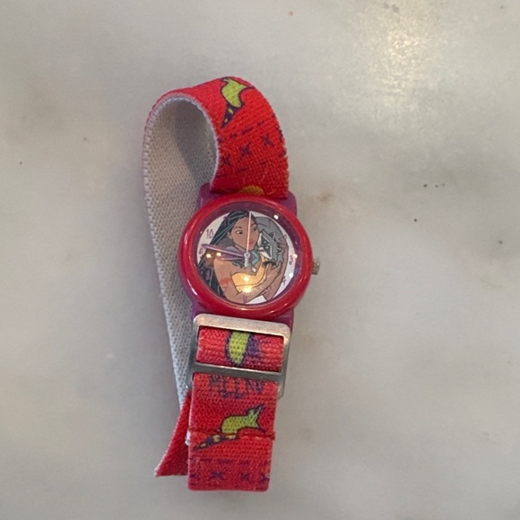 Disney Other - Disney vintage Red Kids' Watch with Pocahontas Design